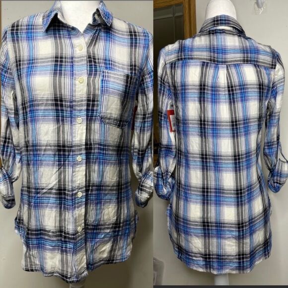 MOSSIMO plaid shirt Size Small NWT  Button down - Picture 3 of 14